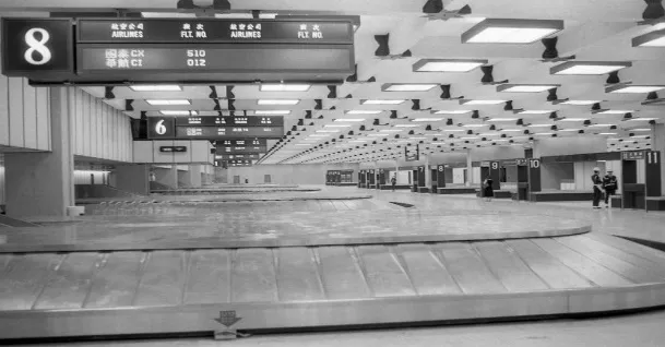 1979 中正機場啟航儀式（空的行李提領大廳）